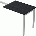 RETOUR DIRECT POUR BUREAU FAST - 2 PIEDS 140CM - NOIR