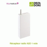 RF 642 RÉCEPTEUR RADIO X2D 1 VOIE - 16A - DELTADORE - 6351037