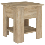 TABLE BASSE CHÊNE SONOMA 40X40X42 CM BOIS D'INGÉNIERIE