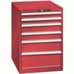 ARMOIRE ROUGE 564X725X800 AVEC 6 TIR. 75KG _ 78.522.070 - LISTA