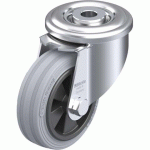 BLICKLE - ROULETTE PIVOTANTE Ø 80MM BANDAGE CAOUTCHOUC SBR 50KG - LER-VPP 80G-SG