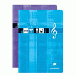 LOT DE 10 - CAHIER MUSIQUE PIQUÉ A4 96 PAGES BLEU CIEL - ASSORTIS