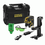 NIVEAU LASER CROIX + 5 POINTS - VERT FATMAX - SCPG5 STANLEY