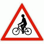 PANNEAU DANGER CYCLISTE A21