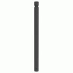POTELET VITYL TÊTE GORGES MÉTAL HTR 1 M Ø 76 MM - GRIS 7016 - BUTON DESIGN