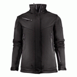 PRINTER SKELETON VESTE SOFTSHELL FEMMES NOIR - TAILLE S