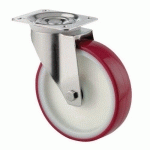 ROULETTE PIVOTANTE EN NYLON FORCE:100 KG H HT:108 MM - TENTE