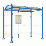 ABRI BUS 2.50 M PROVINCE 2 BARDAGES LAT. AGORA BLEU 5010 - PROCITY