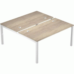 BENCH POSTE DÉPART PIED MÉTAL TRENDY 160 CHÊNE CANADIENBLANC - ARTARREDI