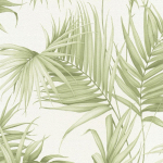 BRICOFLOR - PAPIER PEINT JUNGLE PAPIER PEINT TROPICAL PAPIER PEINT EXOTIQUE TAPISSERIE JUNGLE BEIGE / CRÈME VERT BLANC - 10,05 X 0,53 M