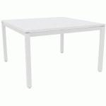 BUREAU DROIT X4 140CM BLANC / PIED BLANC - QUADRIFOGLIO