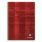 CAHIER CLAIREFONTAINE METRIC - RELIURE SPIRALES - 21 X 29,7CM - 180 PAGES - GRANDS CARREAUX - PAPIER 90G - LOT DE 5