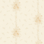 PAPIER PEINT VINTAGE INTISSÉ | PAPIER PEINT BEIGE CRÈME FLEURI IDÉAL POUR CHAMBRE | TAPISSERIE À MOTIFS ANGLAIS POUR COULOIR - 10,05 X 0,53 M