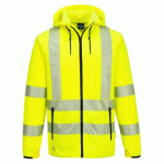 PORTWEST KX303 SWEAT À CAPUCHE ZIPPÉ HV KX3 JAUNE - TAILLE 6XL