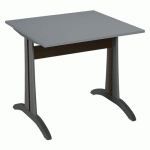 TABLE MIKADO 80 X 80 CM STRATIFIÉ ABS - GRIS/ANTHRACITE - SUNSET CREATION