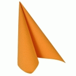 50 SERVIETTES DE TABLE PAPSTAR « ROYAL COLLECTION », PLI 1/4, 40 CM X 40 CM, ORANGE