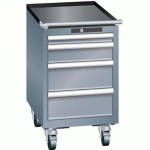 ARMOIRES À TIROIRS GRIS 411X572X723 AVEC 4 TIROIRS 75KG - LISTA
