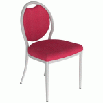 CHAISE 260 ALU ASS/DOS GINKGO PIVOINE - 4P GRIS 9006 - MOBIDECOR