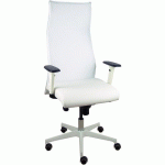 FAUTEUIL DE DIRECTION SAHUCO BLANCO SIMILICUIR BLANC