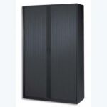 MT INTERNATIONAL ARMOIRE H1980MM NOIR MONO 2 - DIMENSIONS : L120 X H198 X P43 CM