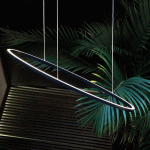 NEMO ELLISSE MEGA SUSPENSION LED UP 2 700 K NOIRE