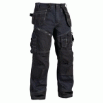 PANTALON DE TRAVAIL X1500 CORDURA® DENIM MARINE/NOIR TAILLE 44C - BLAKLADER