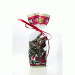 PAQUET DE 100 SACHETS À CONFISERIES DÉCORÉS PÈRE NOËL AVEC FOND CARTON, EN POLYPROPYLÈNE 100X220 MM