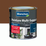 PEINTURE MULTI-SUPPORTS APPLICATION EXTÉRIEUR BRUN ARGILE RAL 8003 0,5L BLANCHON
