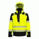 PORTWEST T161 VESTE DE PLUIE HVÉ PW3 À ENFILER (3 COUCHES) JAUNE/NOIR - TAILLE L