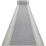 TAPIS DE COULOIR BCF MORAD GREK GREC GRIS 120 CM GREY 120X740 CM