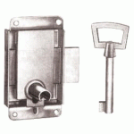 SERRURE VITRINES À PATTES LARGEUR 30MM ZINGUÉ - VACHETTE - 11220000