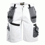 SHORT PEINTRE X1500 BLANC/GRIS TAILLE 48 - BLAKLADER