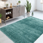 UNAMOURDETAPIS - 80X150 - TAPIS SHAGGY SHAGGY TOP BLEU 80X150 OEKO TEX® EN POLYESTER DOUX ET SOYEUX - BLEU