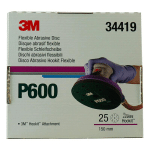 34419 FLEXIBLE ABRASIF P600 25 PIECES DISCS - 3M