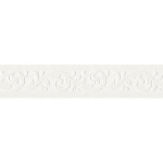 BRICOFLOR - FRISE MURALE MOTIF IDÉALE POUR CHAMBRE ET COULOIR | FRISE PAPIER PEINT ÉLÉGANTE POUR SALON | FRISE TAPISSERIE BLANCHE À MOTIF STYLE