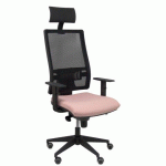 CHAISE DE BUREAU HORNA AVEC TÊTIÈRE - ROSE