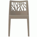 CHAISE VÉGETAL TAUPE - GROSFILLEX