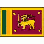 DRAPEAU SRI LANKA : DIMENSIONS - 150 X 225 CM
