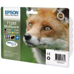 EPSON CARTOUCHE D'ENCRE RENARD T1285 (C13T12854010) - DURABRITE ULTRA - MULTIPACK - COULEUR: NOIR, CYAN, MAGENTA, JAUNE (LOT DE 4 CARTOUCHES)