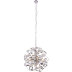 LAMPE SUSPENDUE DESIGN PENDULE BOULE CHROMÉE PLAFONNIER ÉCLAIRAGE DANS UN ENSEMBLE COMPRENANT DES AMPOULES LED