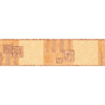 BRICOFLOR - FRISE MURALE IDÉALE POUR CHAMBRE D'ADULTE | FRISE PAPIER PEINT À MOTIF GÉOMÉTRIQUE | FRISE TAPISSERIE COULEUR ORANGE ET CUIVRE - 5,00 X