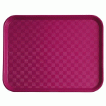 LOT DE 12 - PLATEAU FAST FOOD 35 X 27 CM - FUCHSIA