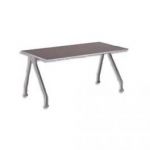 MT INTERNATIONAL BUREAU DROIT MIRAGE CHÊNE CLAIR PIÈTEMENT SILVER - DIMENSIONS : L120 X H73 X P80 CM