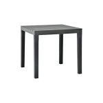 TABLE CARRÉE MODULABLE, MADE IN ITALY, 78 X78X72 CM, COULEUR ANTHRACITE