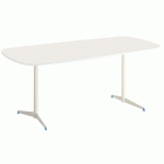TABLE TAMARIS 190 X 80 PL.BLANC/BLANC PIET.BLANC/BLEU