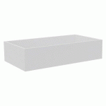 BAC POUR BIBLIOTHÈQUE LUMYA L 120 CM MÉLAMINÉ BLANC