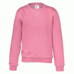 COTTOVER SWEATSHIRT COL ROND ENFANT - CERTIFIÉ GOTS ROSE - TAILLE 8 ANS