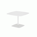 TABLE DE RESTAURATION L 100 X P 100 PIÉTEMENT CENTRÉ 4 PERSONNES BLANC ARTI