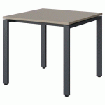 TABLE MALIBU 80X80 T5 SOUDÉ STR ABS GRIS U727/GRIS 7016