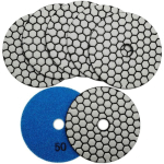 LRAPTY - 7PCS DISQUE DIAMANT DE POLISSAGE 4'/100MM SEC DIAMANT POLISSAGE PADS POUR MARBRE, GRANITE, PIERRE, BÉTON (50)